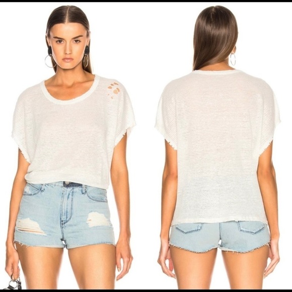 RtA Revolve Distressed Dawn Boxy Women’s Tee - Picture 1 of 6